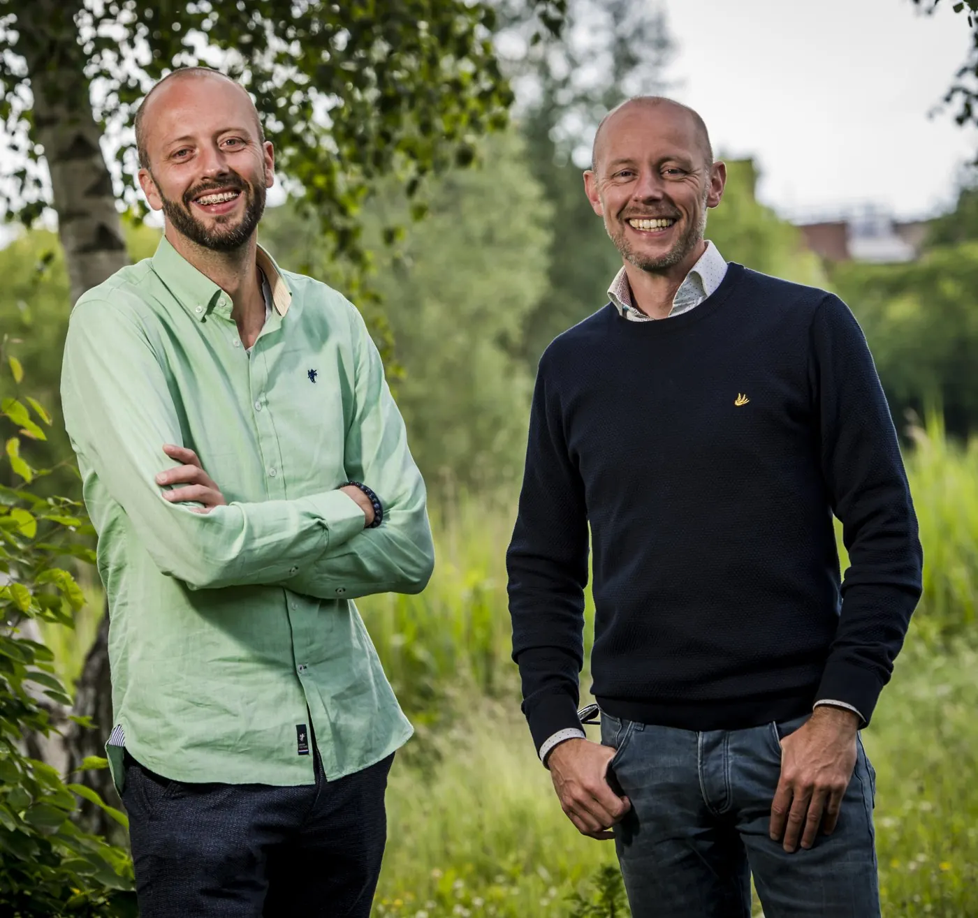 Luc en Wout de Wit, oprichters van BioBased Housing Solutions